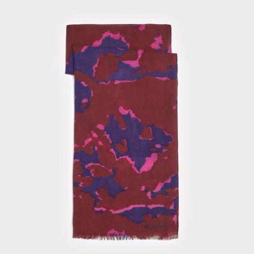 Foulard con schizzo di colore - ruggine